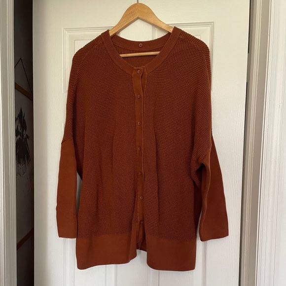 VETTA Sweaters - vetta capsule reversible oversized waffle cardigan L